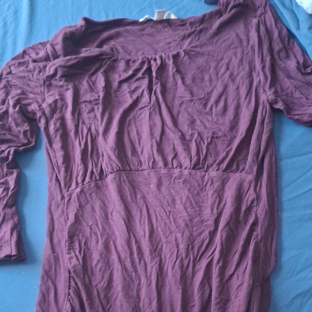 Banana Republic Rich Purple Long Sleeve Top